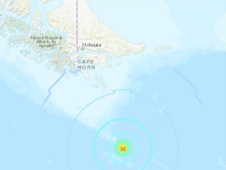 Sismo magnitud 5.9 en el paso Drake: Shoa descarta tsunami en Magallanes