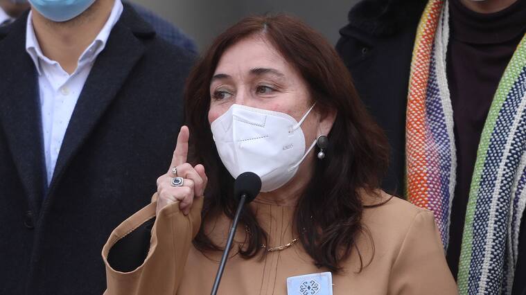 14 de julio del 2022/SANTIAGOMinistra de Salud, María Begoña Yarza, realiza un punto de prensa, tras la primera sesión del Consejo para la Universalización de la Atención Primaria.
FOTO: SEBASTIAN BELTRAN GAETE/AGENCIAUNO
