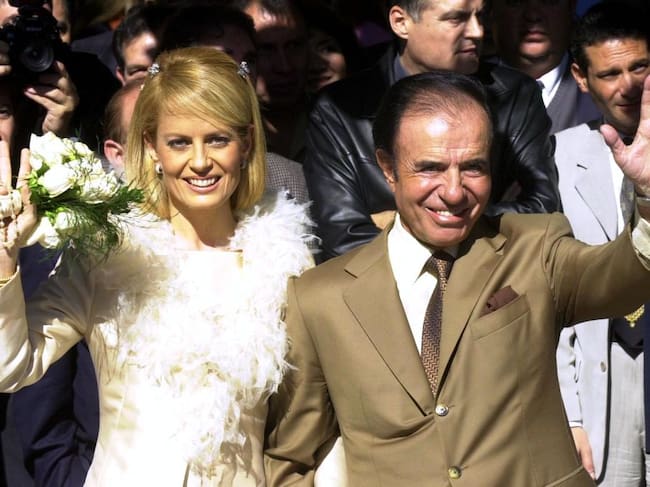 Cecilia Bolocco y Carlos Menem