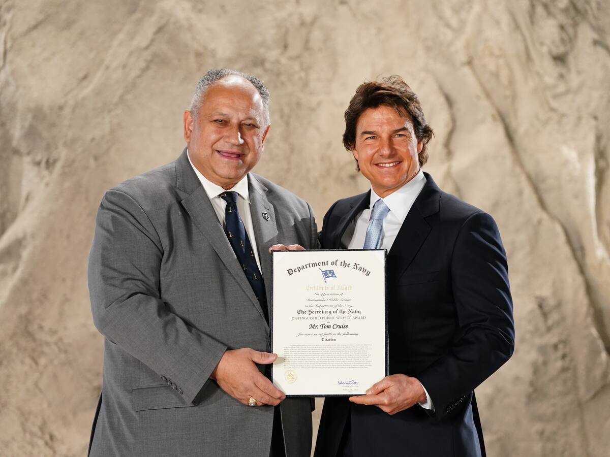 Tom Cruise recibe un importante reconocimiento por parte de la Armada de los Estados Unidos