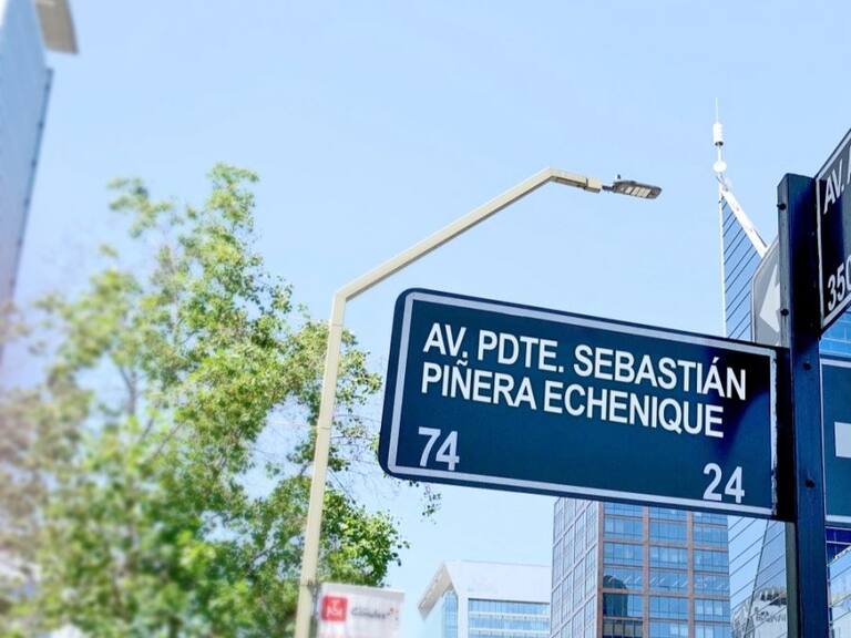 Las Condes: Concejo Municipal aprueba cambiar el nombre de la Av. IV Centenario por Av. Presidente Sebastián Piñera Echenique