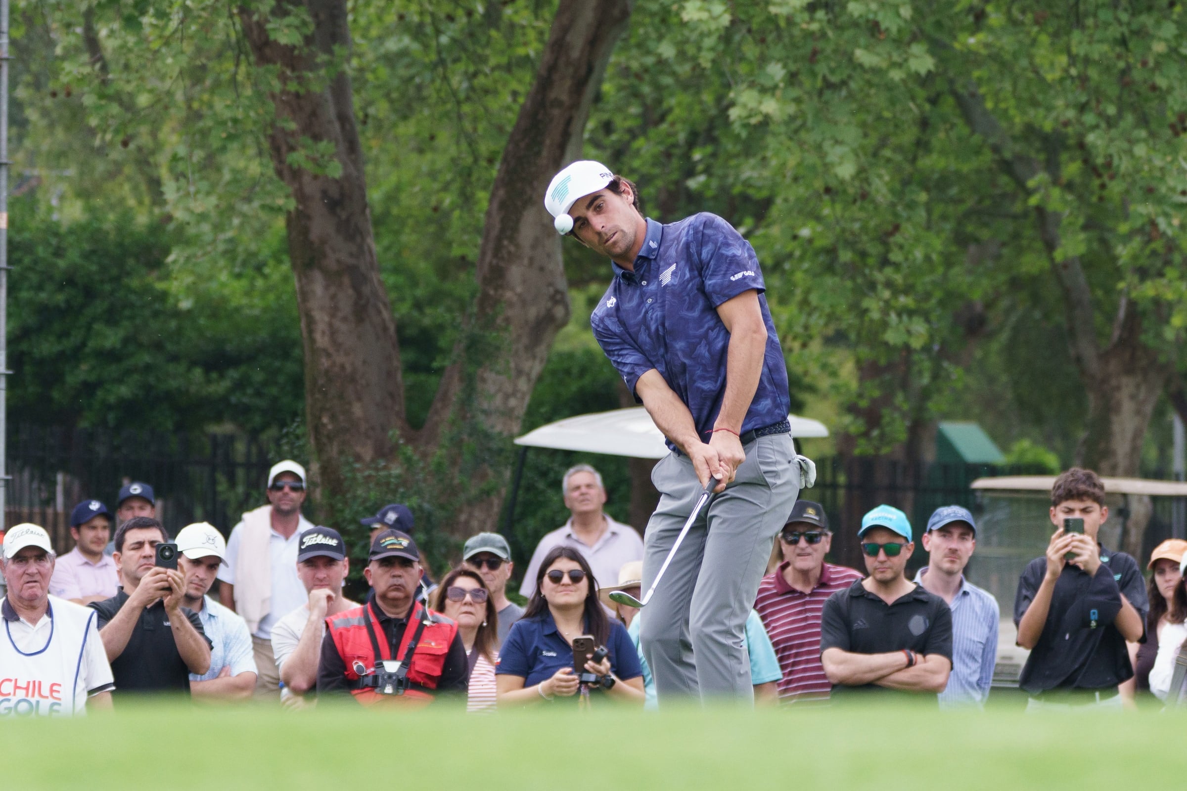 Joaquín Niemann responde al favoritismo y lidera el Abierto de Chile de golf: así le fue a dos famosos deportistas nacionales en el cuadro