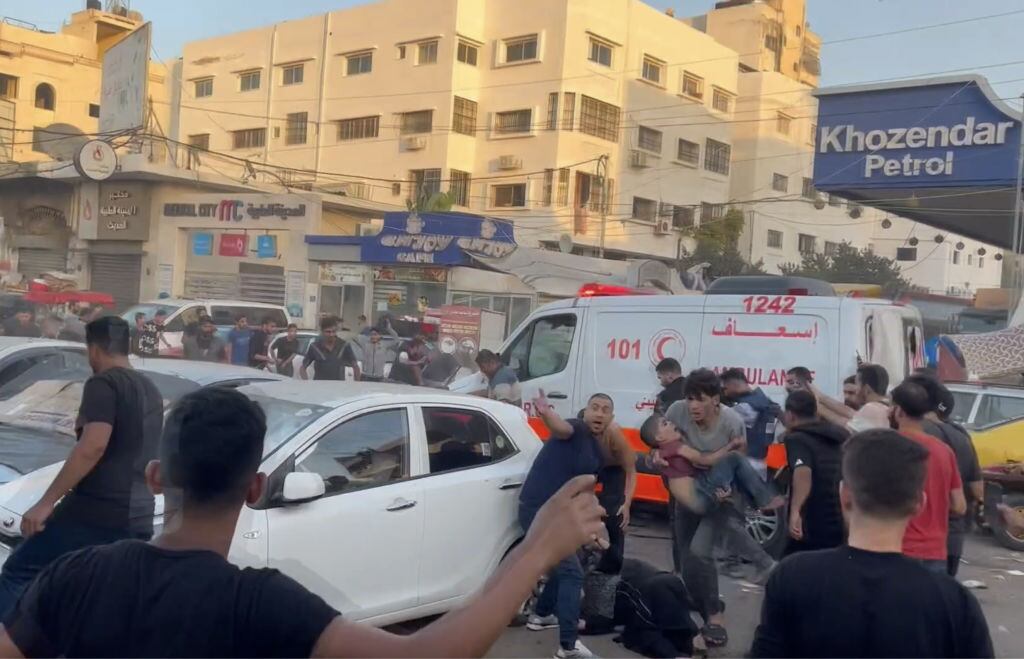 Heridos tras ataque de Israel en el Hospital Al-Shifa en la Franja de Gaza
