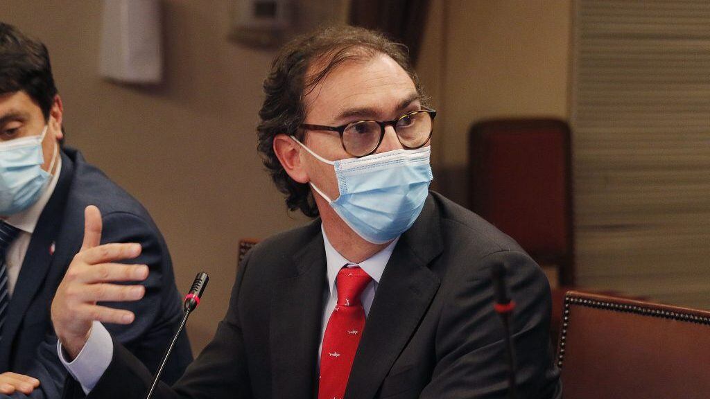 22 DE JUNIO DE 2021/VALPARAISOEl ministro Raul Figueroa, durante la Comision de Educacion de la Camara de Diputados, citada para iniciar la tramitación del proyecto de ley, originado en mensaje, que establece un sistema de subvenciones para la modalidad educativa de reingreso.
FOTO: LEONARDO RUBILAR CHANDIA/AGENCIAUNO