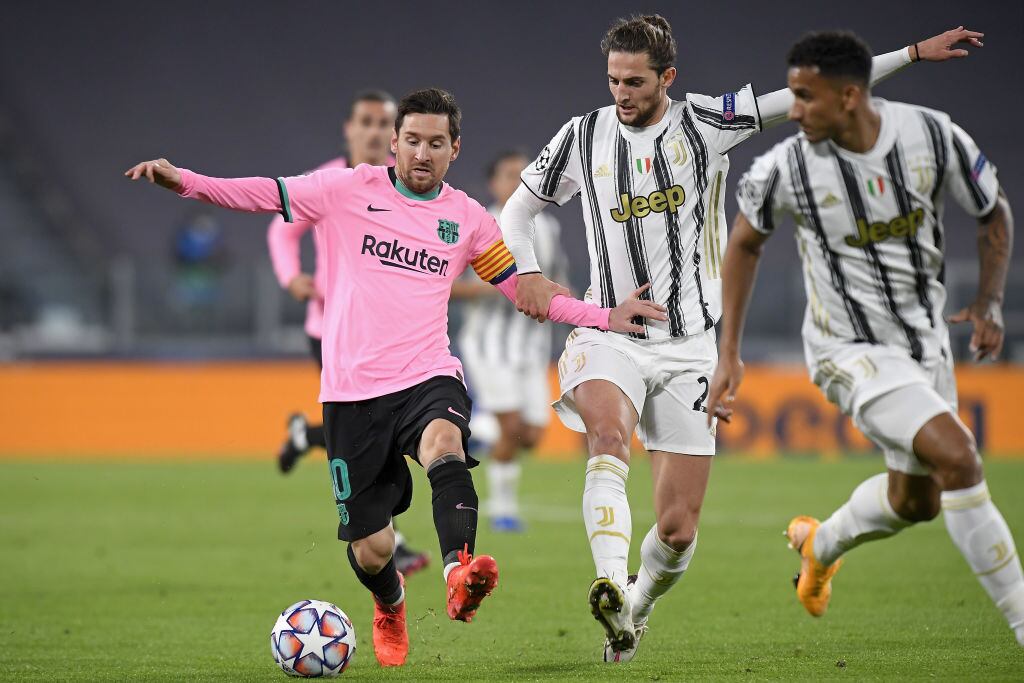 Lionel Messi en el Juventus versus Barcelona