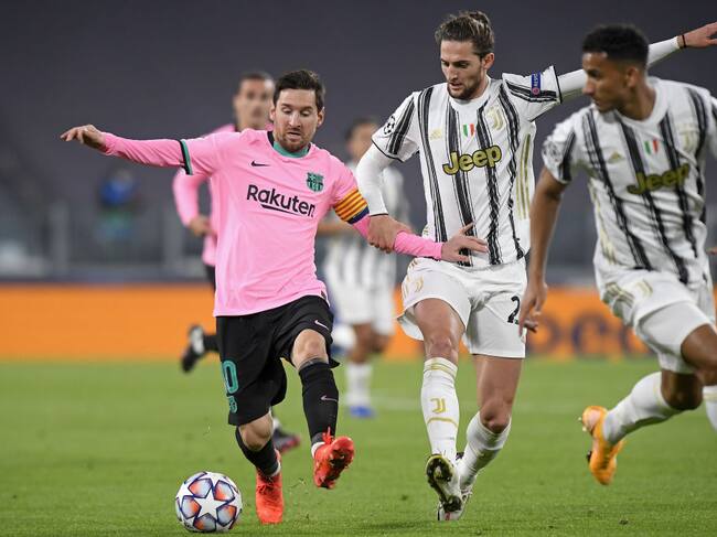 Lionel Messi en el Juventus versus Barcelona