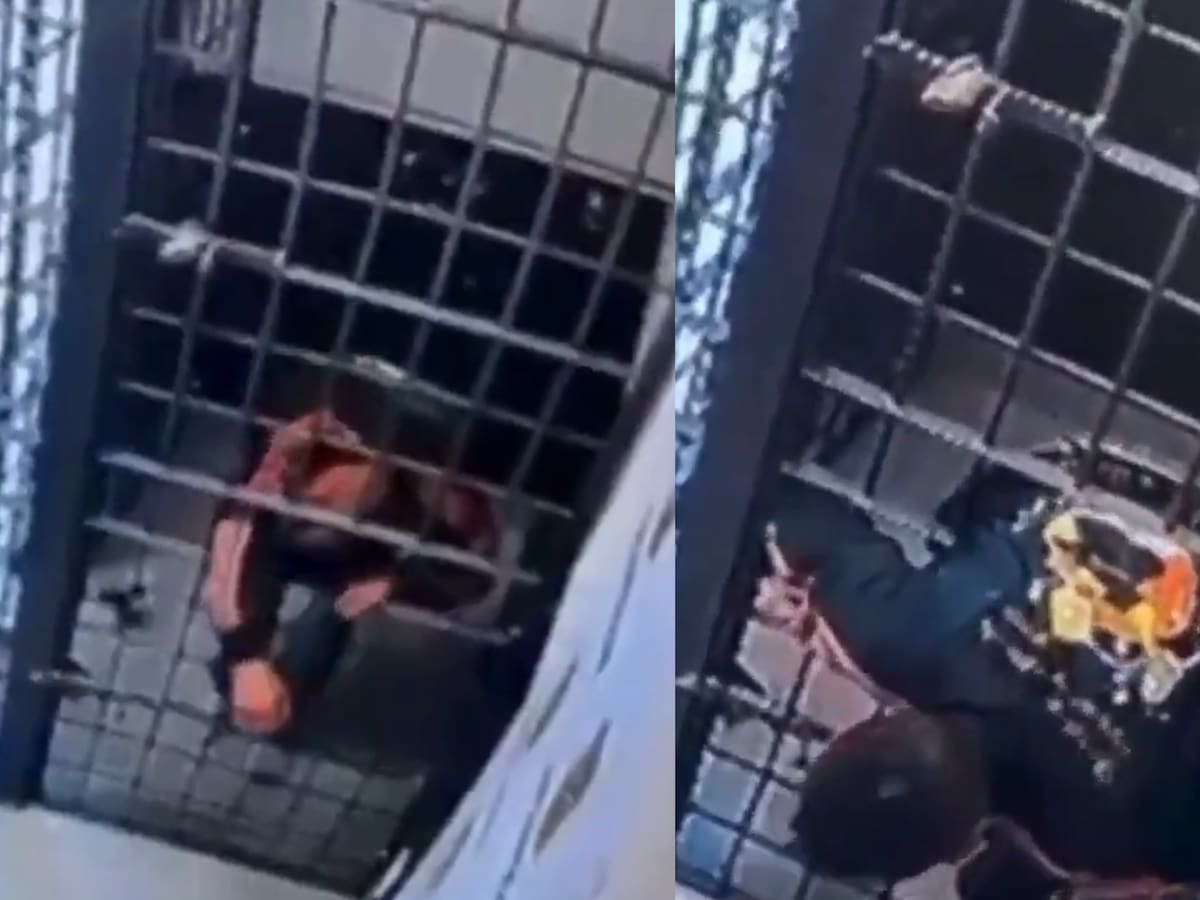 Delincuente protagoniza insólita fuga de comisaría: logró escapar pasando entre los barrotes de su celda en Brasil