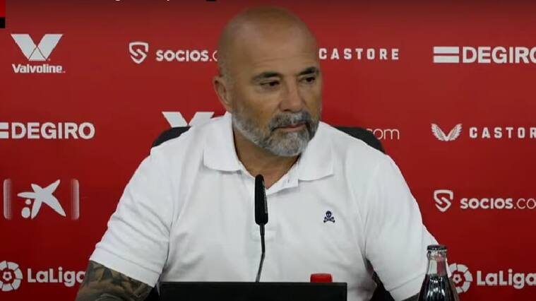 Jorge Sampaoli tras su regreso a la banca del Sevilla: "Ponernos objetivos hoy es mentirnos, no puedo perder el tiempo en eso"