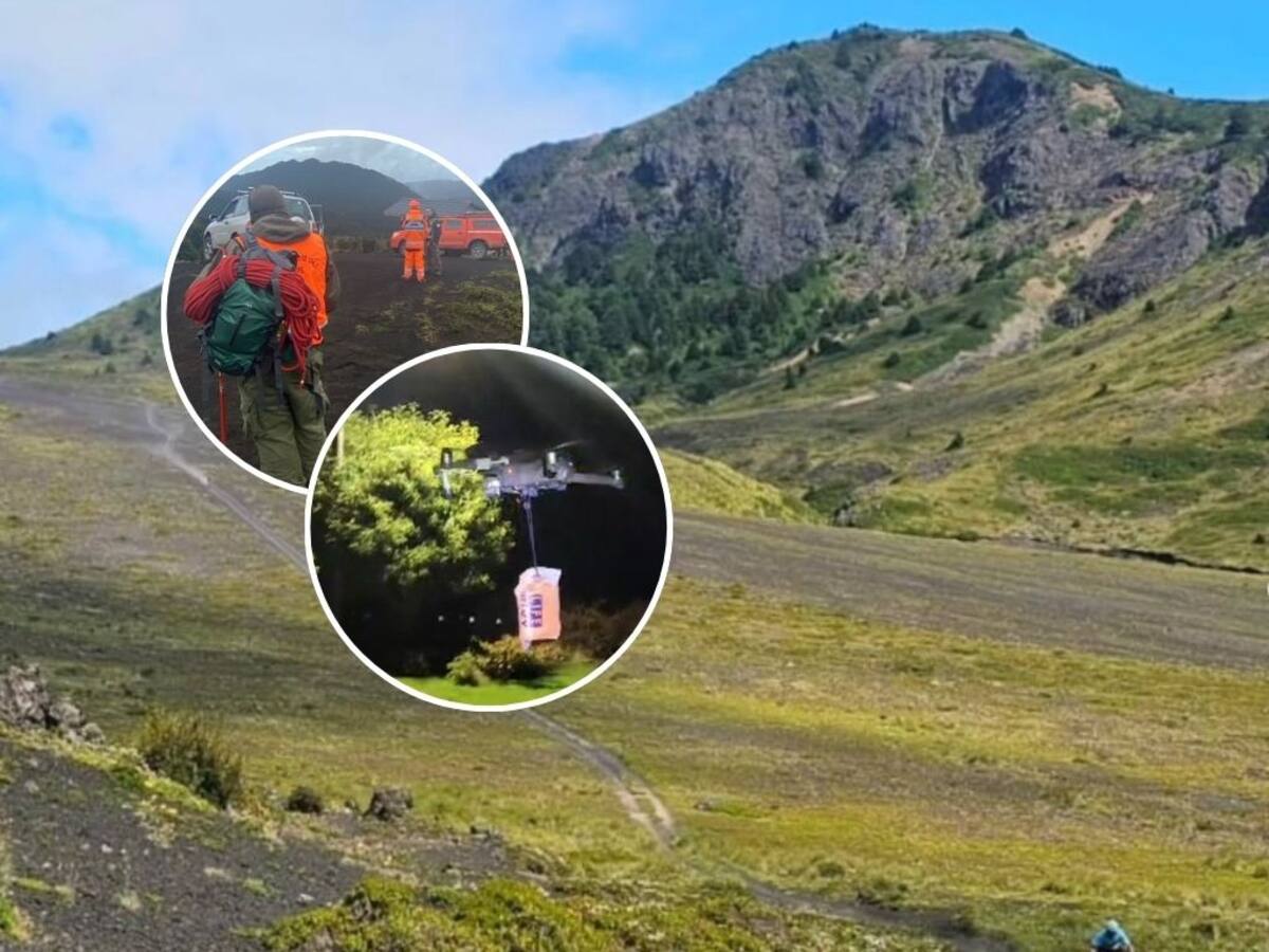 Encuentran con vida a excursionista extraviado en volcán Osorno: evalúan rescate en helicóptero de la FACh