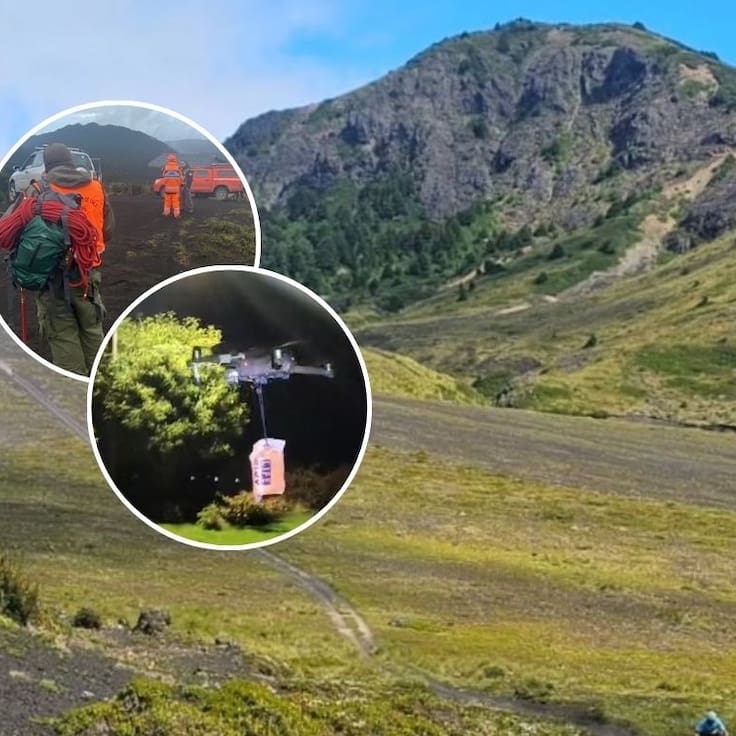 Encuentran con vida a excursionista extraviado en volcán Osorno: evalúan rescate en helicóptero de la FACh