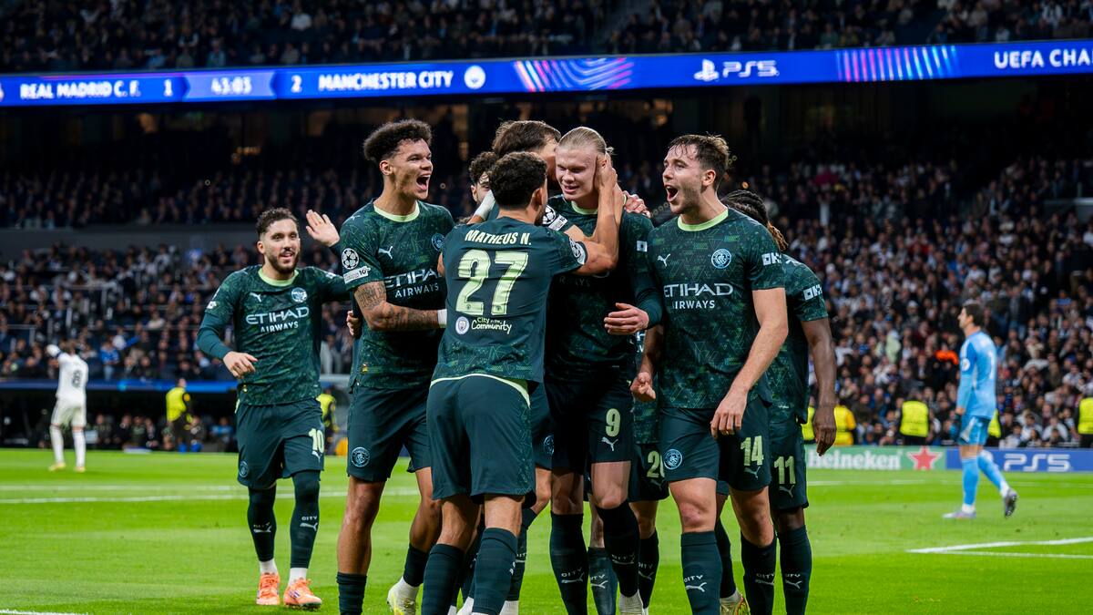 Manchester City remonta ante Real Madrid y suma una victoria clave en la Champions League