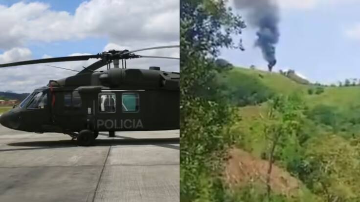 Fatal ataque en Colombia: dron derriba helicóptero y deja ocho policías muertos