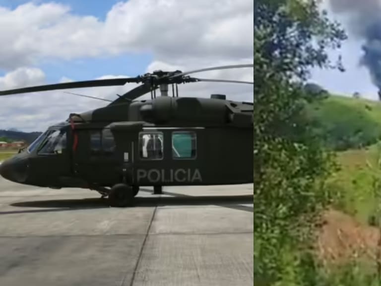 Fatal ataque en Colombia: dron derriba helicóptero y deja ocho policías muertos