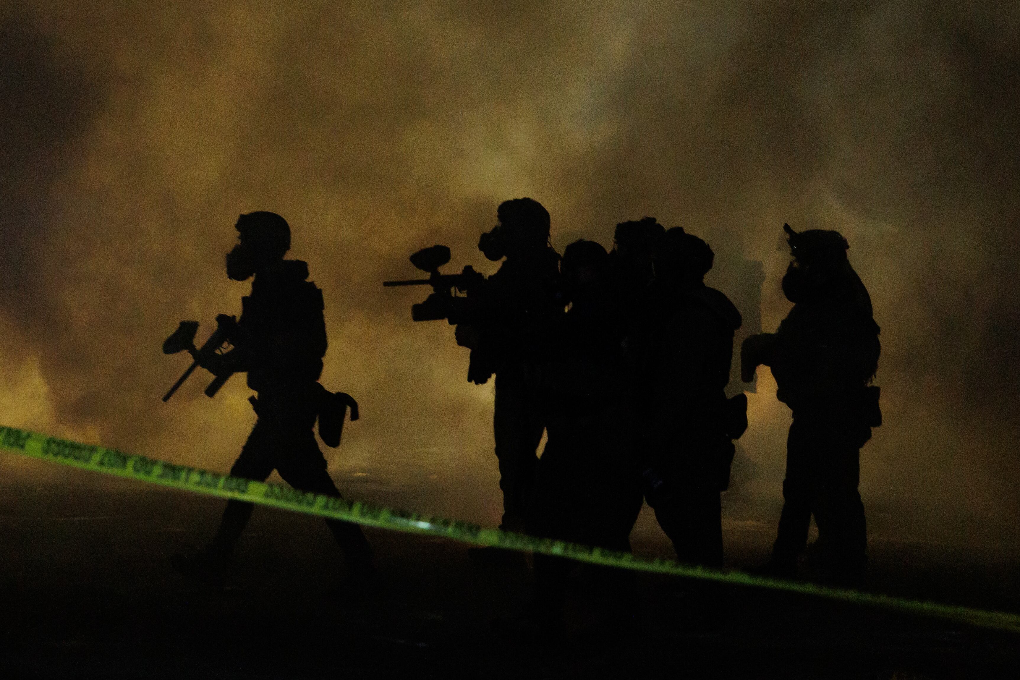 MINNESOTA, UNITED STATES - JANUARY 14: Federal agents deploy tear gas as residents protests. (Photo by Madison Thorn/Anadolu via Getty Images)