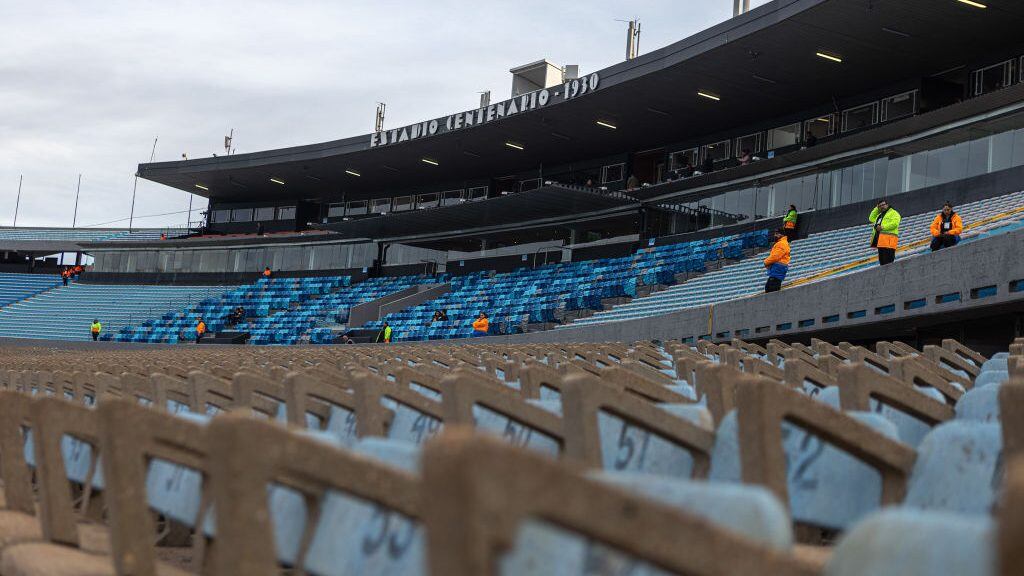 MONTEVIDEO, URUGUAY - SEPTEMBER 08: General view inside the Centenario Stadium prior to a FIFA World Cup 2026 Qualifier match between Uruguay and Chile on September 08, 2023 in Montevideo, Uruguay. (Photo by Ernesto Ryan/Getty Images)