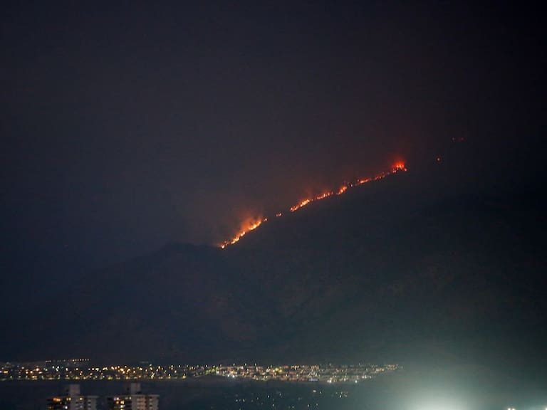 Sigue combate de incendio forestal en San Carlos de Apoquindo: más de 470 hectáreas han sido consumidas