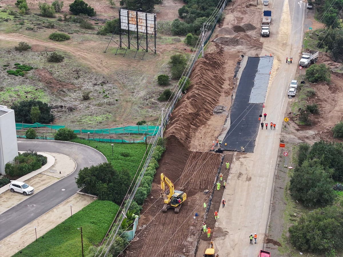 MOP anuncia cuándo volverá el tránsito bidireccional en la Ruta F-30E tras socavones en Maitencillo