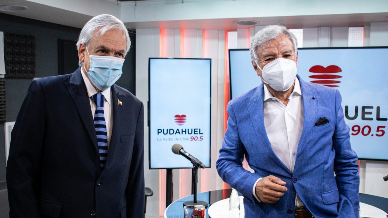 Presidente Piñera y Pablo Aguilera
