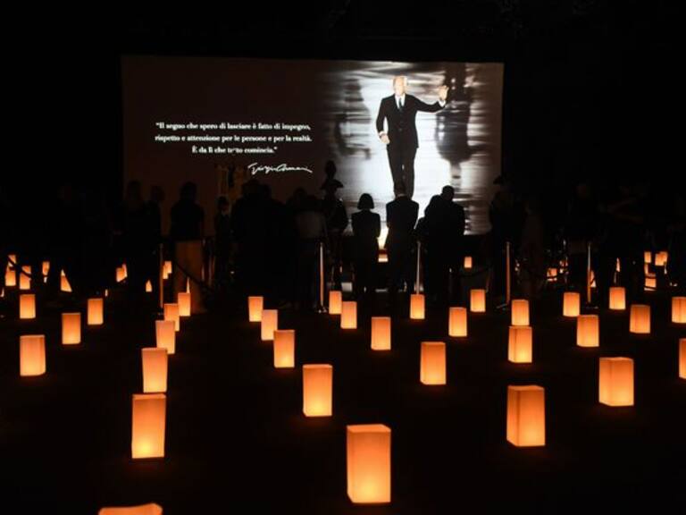 Despedida multitudinaria para Giorgio Armani en Milán