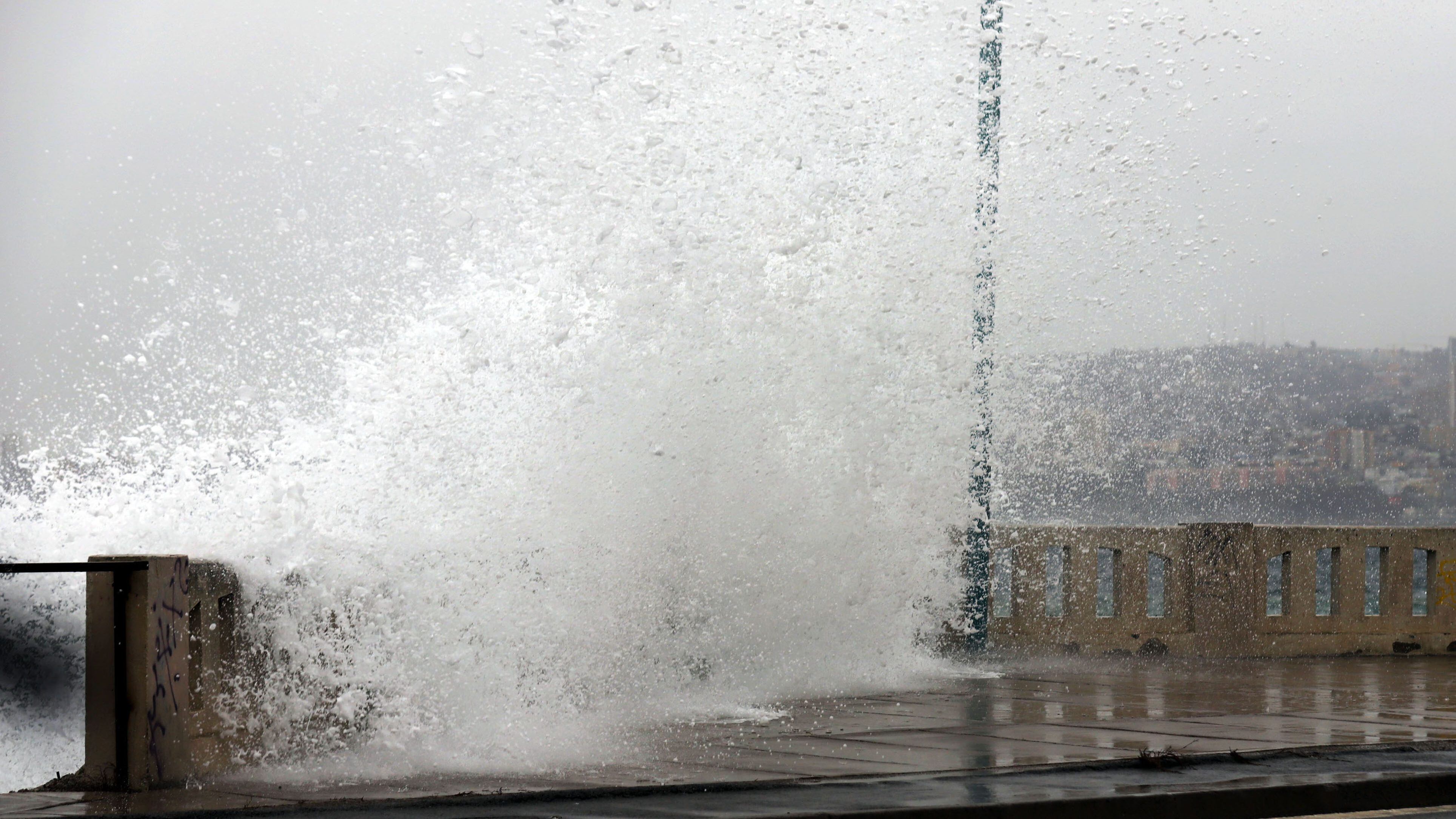 Marejadas en Viña del Mar y Valparaíso