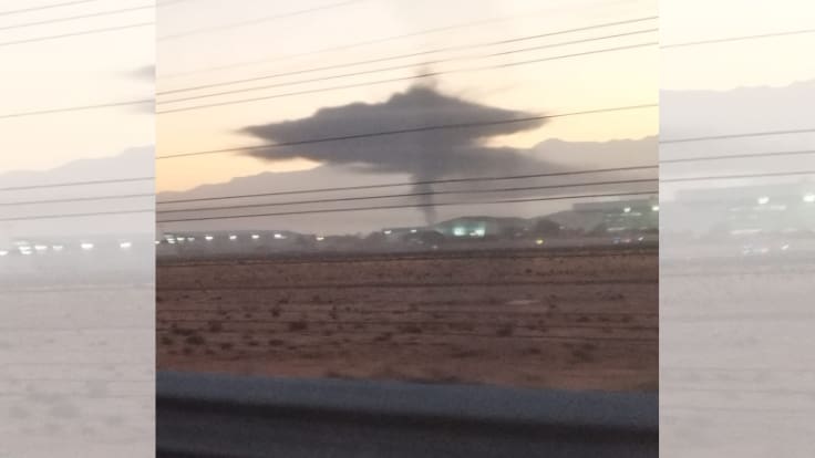 Gran nube de humo es avistada en las cercanías del Aeropuerto de Pudahuel