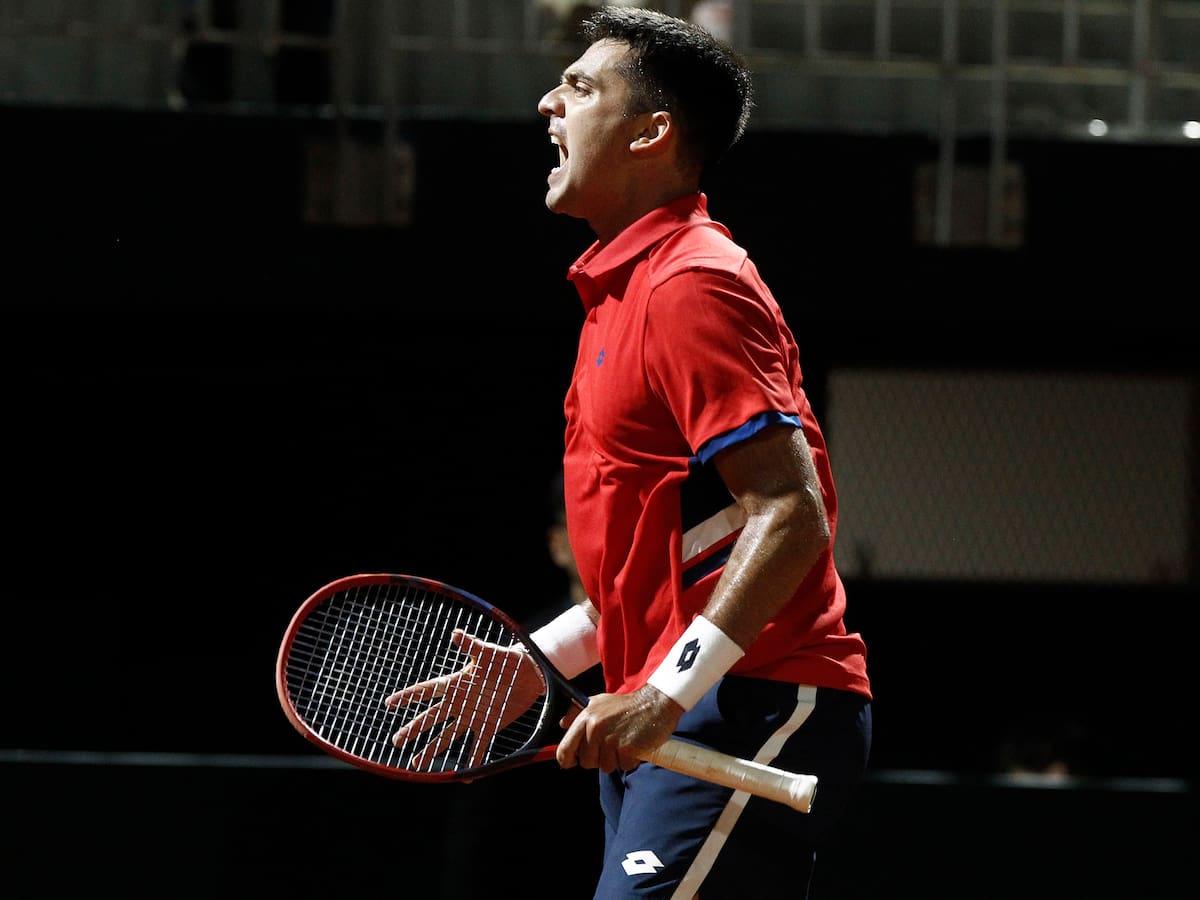 Tomás Barrios valoró su victoria en Copa Davis: “Feliz de haber jugado a un buen nivel y estar dos cero arriba”