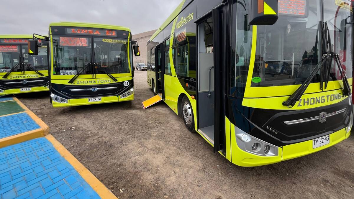 Fin buses eléctricos en Arica