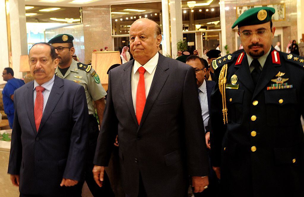 El presidente yemení en el exilio Abed Rabbo Mansour Hadi