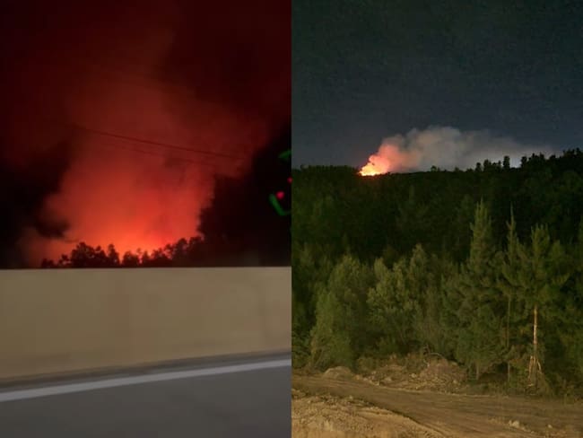 Alerta Roja en Valparaíso por incendio forestal en Camino La Pólvora: las llamas amenazan torres de alta tensión