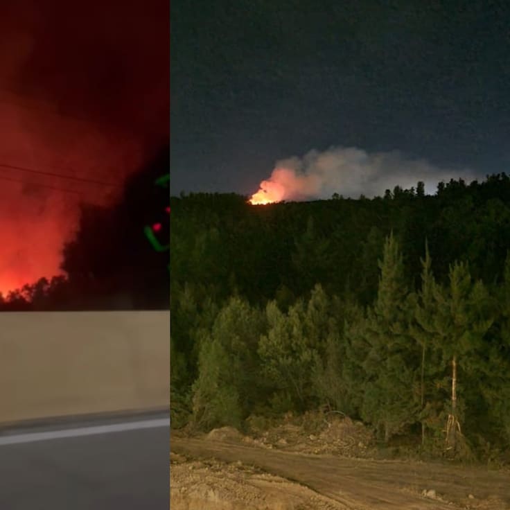 Alerta Roja en Valparaíso por incendio forestal en Camino La Pólvora: las llamas amenazan torres de alta tensión