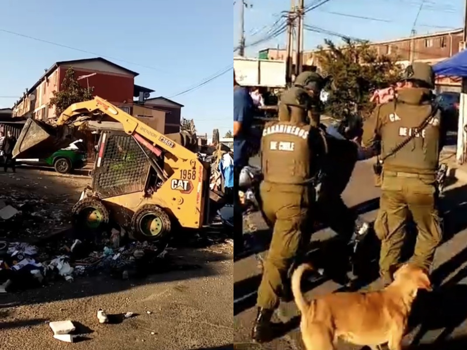 San Bernardo desaloja rucos en foco crítico de Gran Avenida: hallan drogas, cuchillos y detienen a hombre con 8 causas