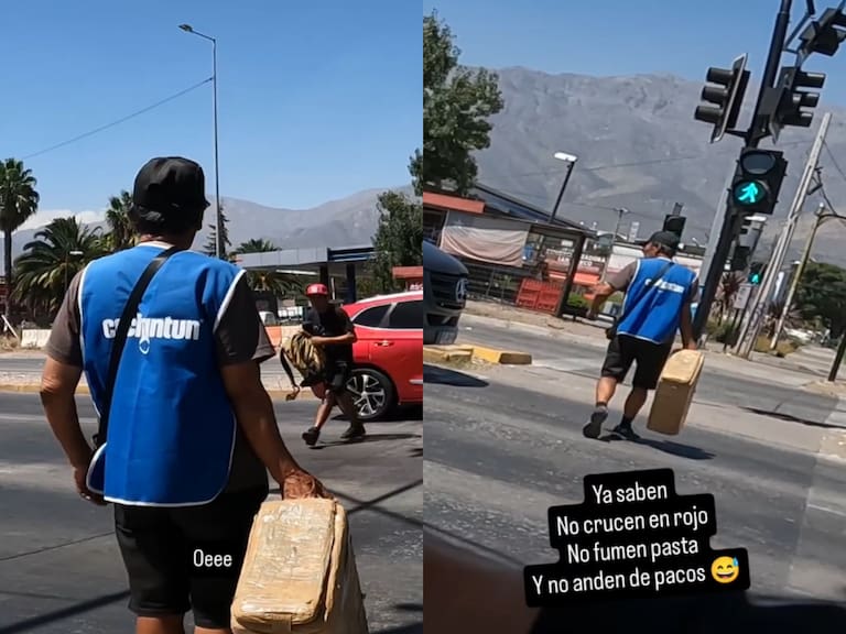 Viralizan pelea entre heladero y peatón que cruzó con luz roja: “Soi’ puro hue... pastero cu…”