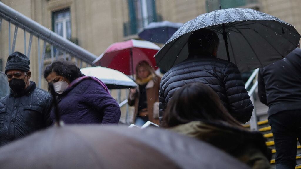 Lluvia en Santiago