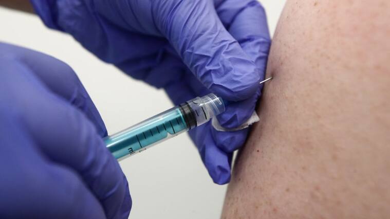 MOSCOW, RUSSIA APRIL 21, 2021: Administering an injection of the Gam-COVID-Vac (Sputnik V) vaccine at a temporary COVID-19 vaccination site set up at the TsUM Central Department Store. Valery Sharifulin/TASS (Photo by Valery SharifulinTASS via Getty Images)