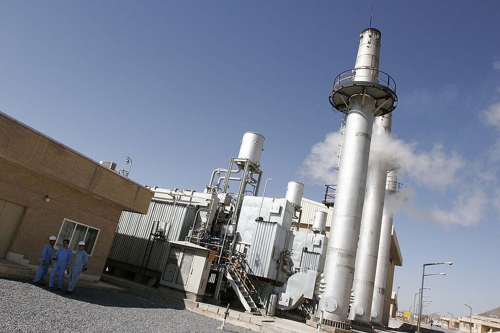Imagen de la central nuclear de Irán en las cercanías de Arak