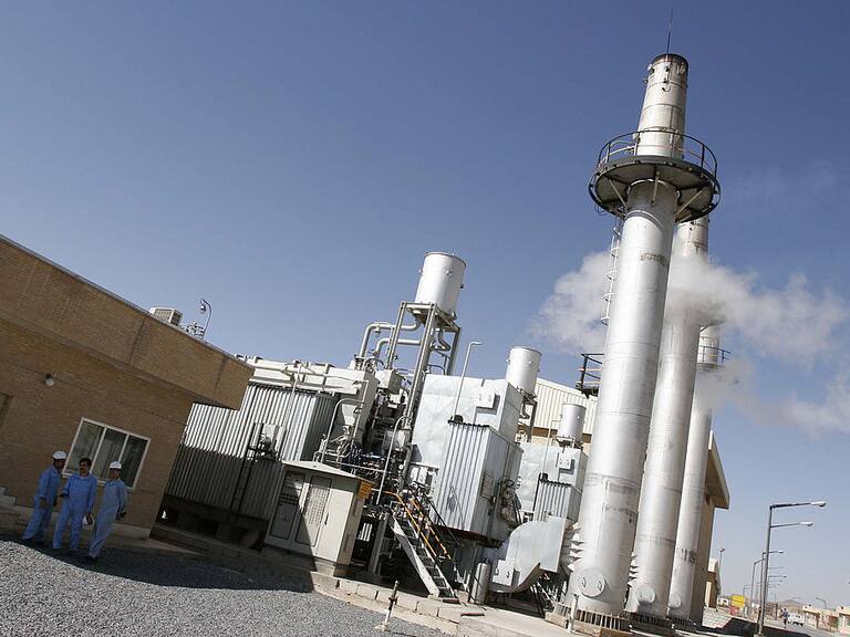 Imagen de la central nuclear de Irán en las cercanías de Arak