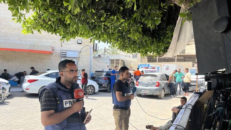 ONU entrega a los periodistas de Gaza el Premio Mundial a la Libertad de Prensa