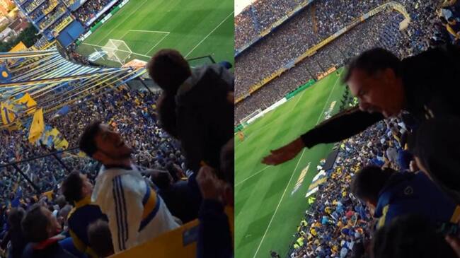 "¡No lo griten!": Hincha de Boca Juniors estalla de ira contra fanáticos que festejaron un gol de River Plate ante Racing