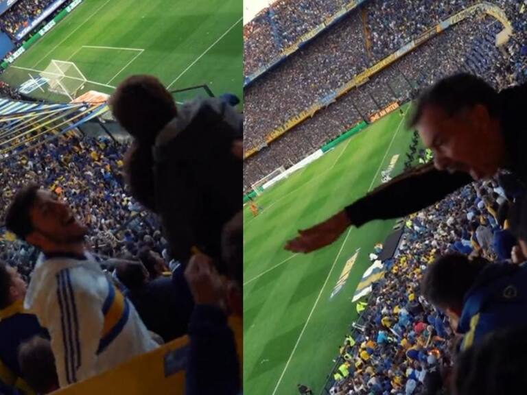 "¡No lo griten!": Hincha de Boca Juniors estalla de ira contra fanáticos que festejaron un gol de River Plate ante Racing