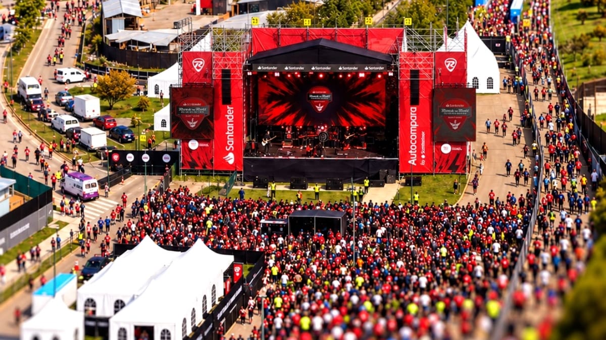 Rock ’n’ Roll Running Series volvió a Santiago tras siete años: más de 6.000 corredores y show en vivo de Los Tres