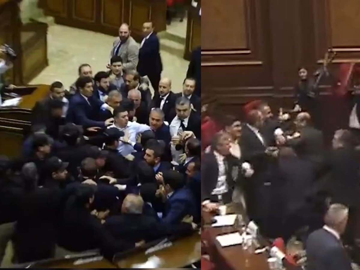 Batalla campal en el Parlamento de Armenia: vicepresidente lanzó una silla y dos diputados resultaron heridos