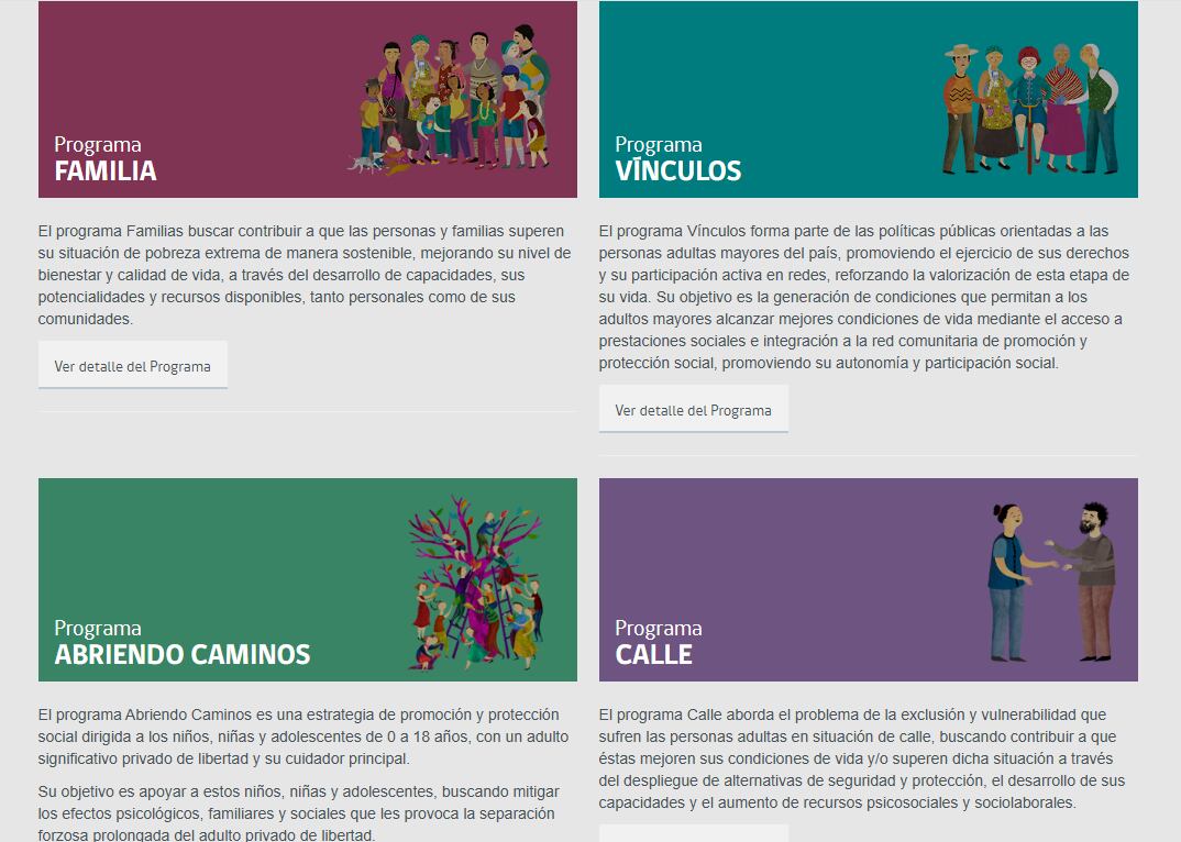 Captura: www.chileseguridadesyoportunidades.gob.cl