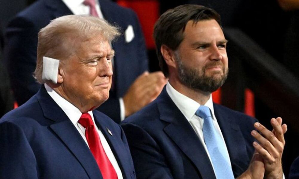Captura de X | El expresidente Donald Trump junto al senador J.D. Vance