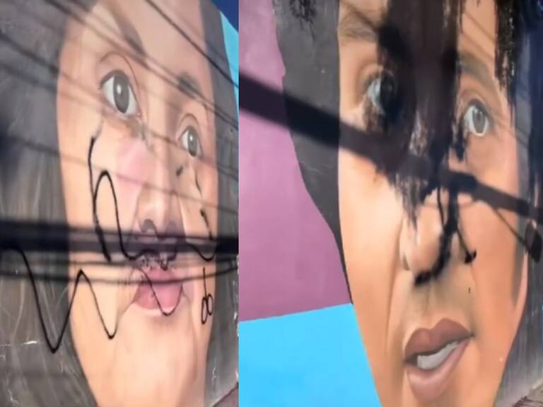 Vandalizan mural en homenaje a grandes exponentes de la música chilena: desconocidos rayaron rostro de cantantes como Violeta Parra y Gato Alquinta