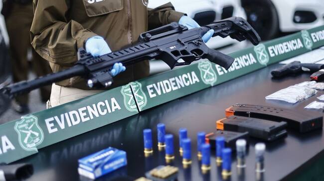 Parte de lo incautado en el operativo 60 segundos. / Agencia Uno.