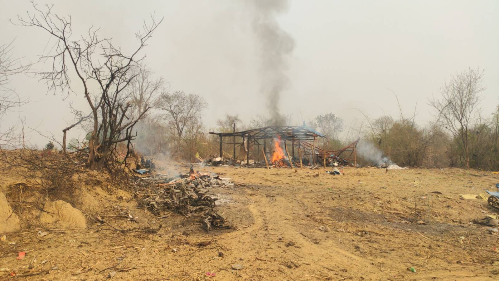 Dictadura de Myanmar bombardeó localidades en la zona de Sagaing