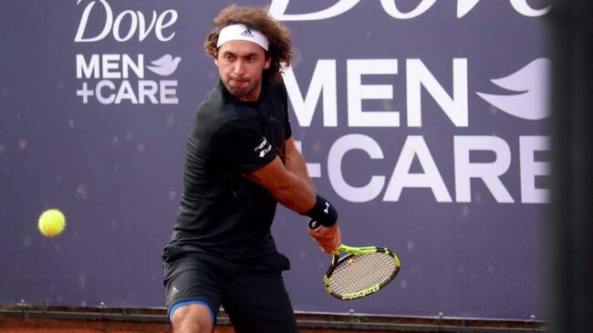 16 de Febrero de 2021 / CONCEPCION
Gonzalo Lama cae ante el Argentino Sebastian Baez por 4-6 y 1-6 durante la primera ronda del ATP Challenger de Concepcion, durante el estado de catastrofe de la pandemia covid-19
FOTO: CAMILO CASTRO / AGENCIAUNO