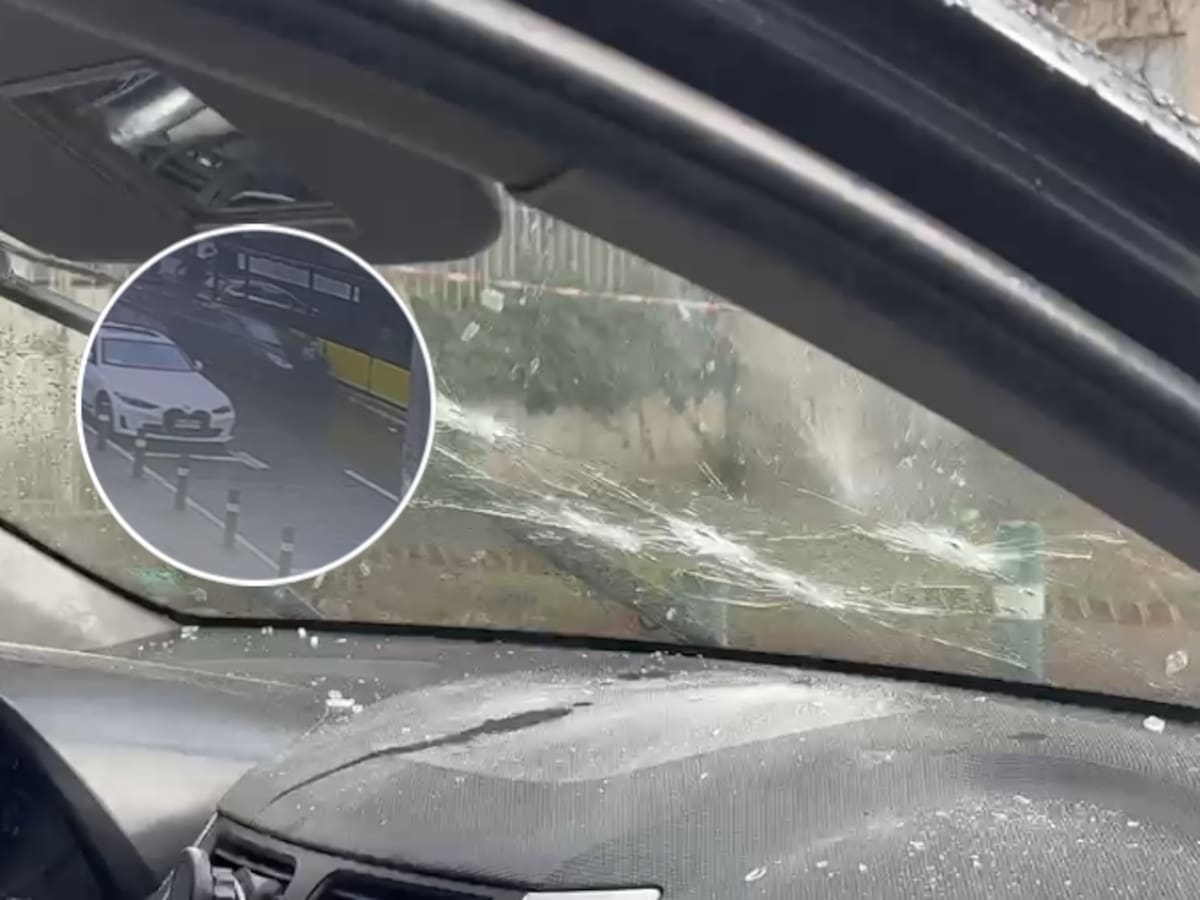 De película: registro muestra a detective de la PDI colgando de auto antes de frustrar violento asalto en San Miguel