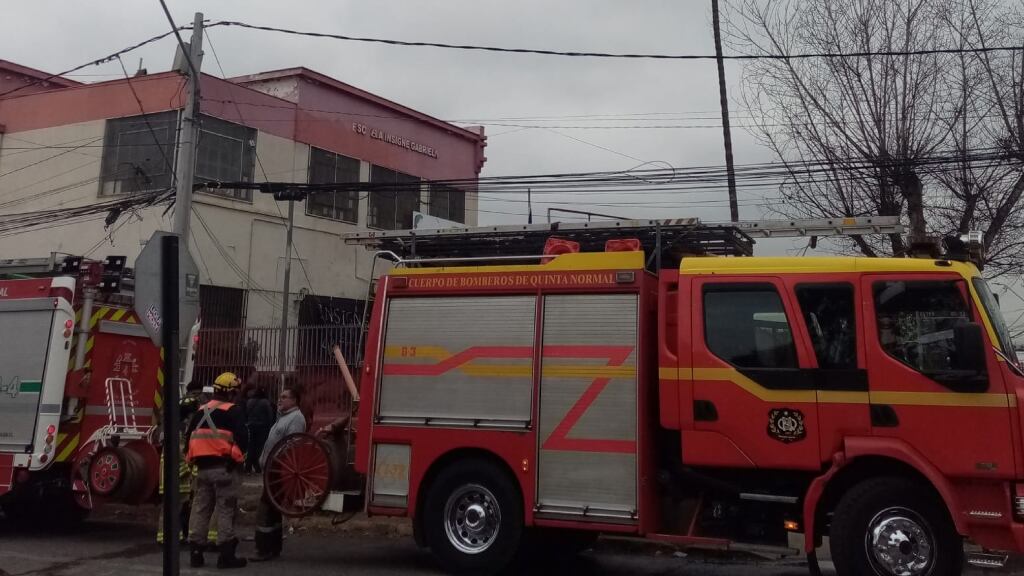 Incendio colegio Quinta Normal