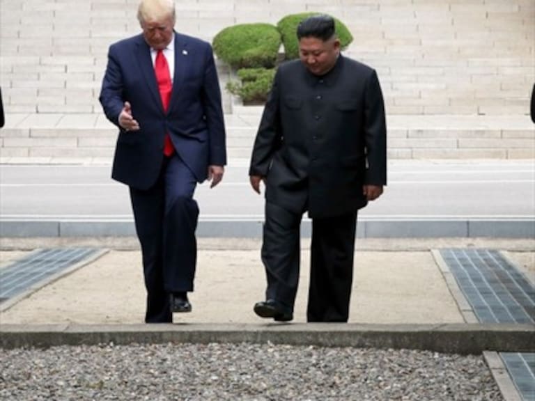 Donald Trump y Kim Jong-Un se reunieron en suelo desmilitarizado norcoreano